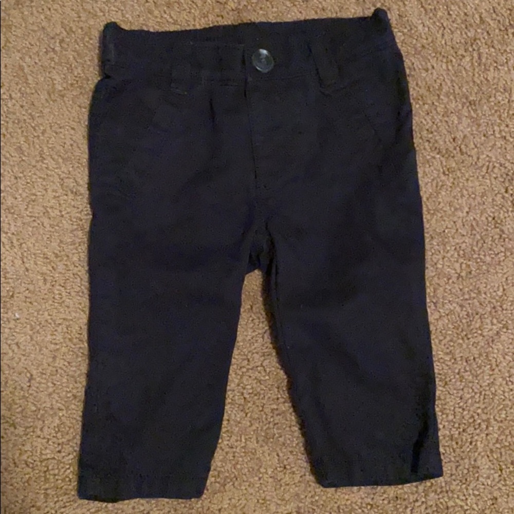Black khaki pants